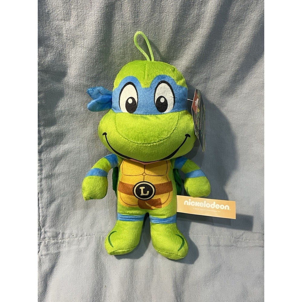 NEW Nickelodeon Teenage Mutant Ninja Turtle Plush Stuffed Toy 8" - Leonardo